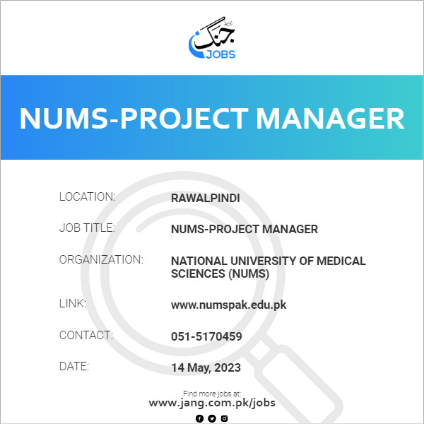 NUMS-Project Manager