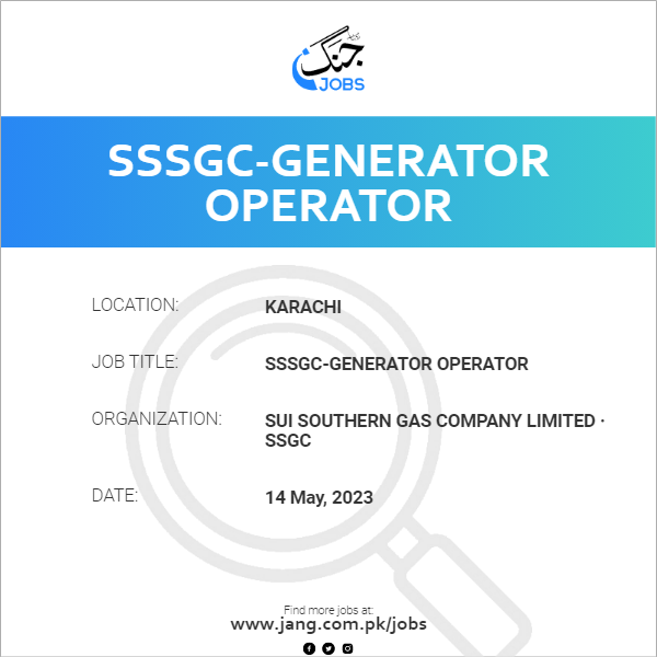 SSSGC-Generator Operator