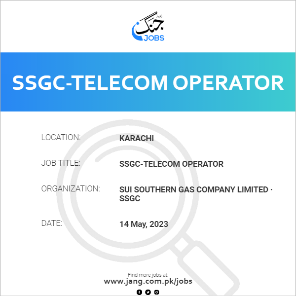 SSGC-Telecom Operator