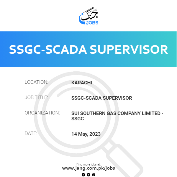 SSGC-SCADA Supervisor