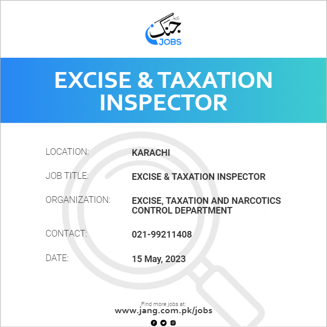 Excise & Taxation Inspector