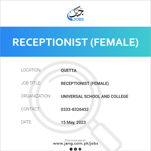 Receptionist (Female)