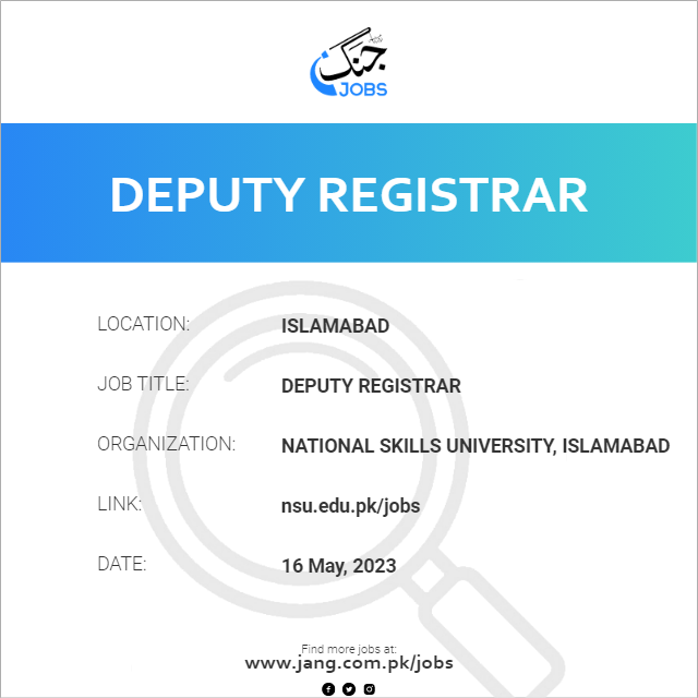 Deputy Registrar