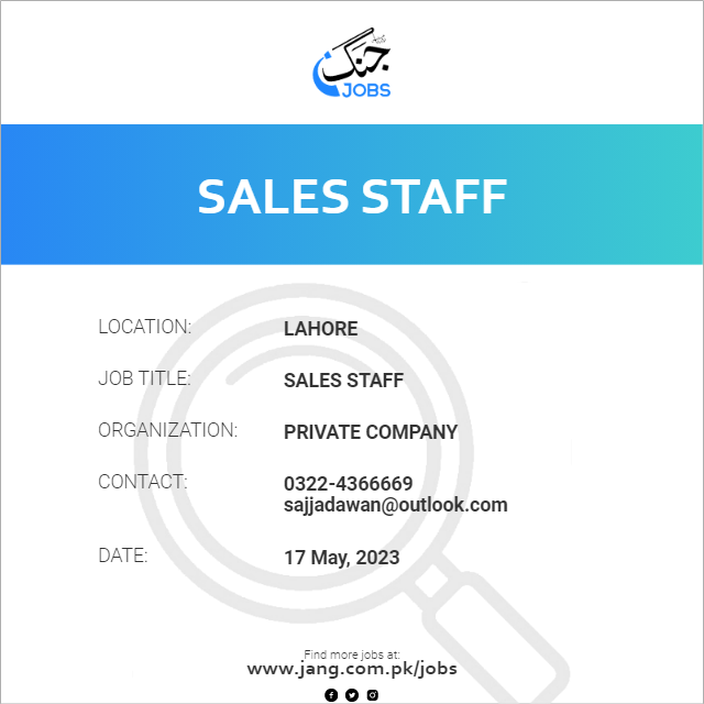 Sales Staff
