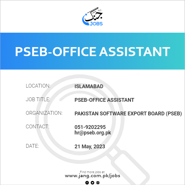PSEB-Office Assistant