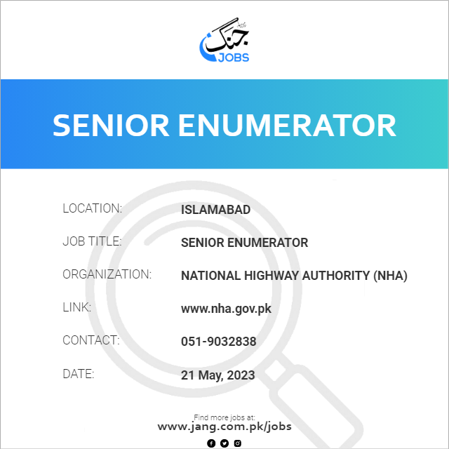 Senior Enumerator