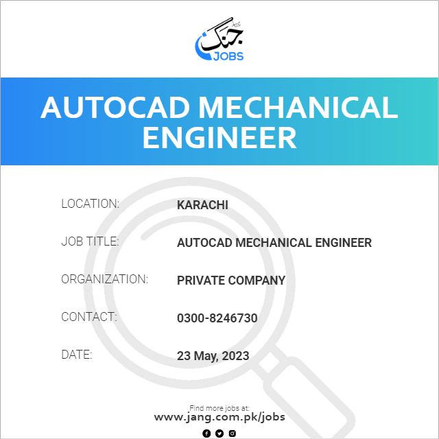 Autocad Mechanical Engineer