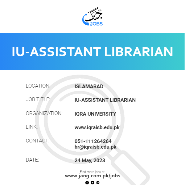 IU-Assistant Librarian
