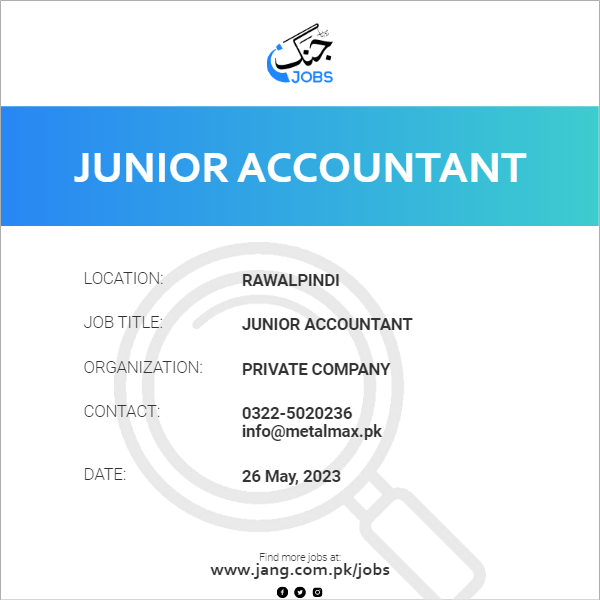 Junior Accountant