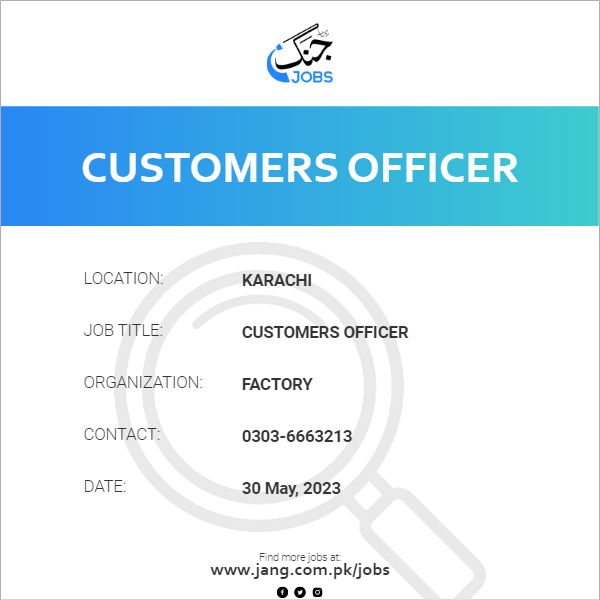 Customers Officer
