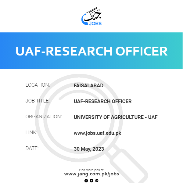 UAF-Research Officer