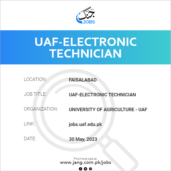 UAF-Electronic Technician