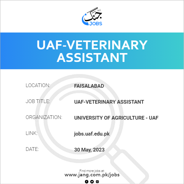 UAF-Veterinary Assistant 