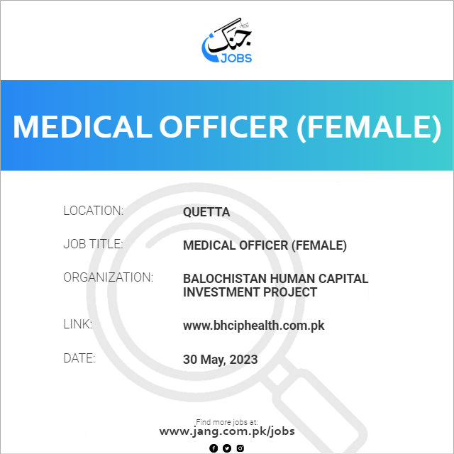 Medical Officer (Female)
