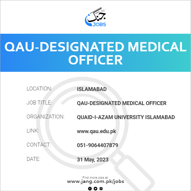 QAU-Designated Medical Officer