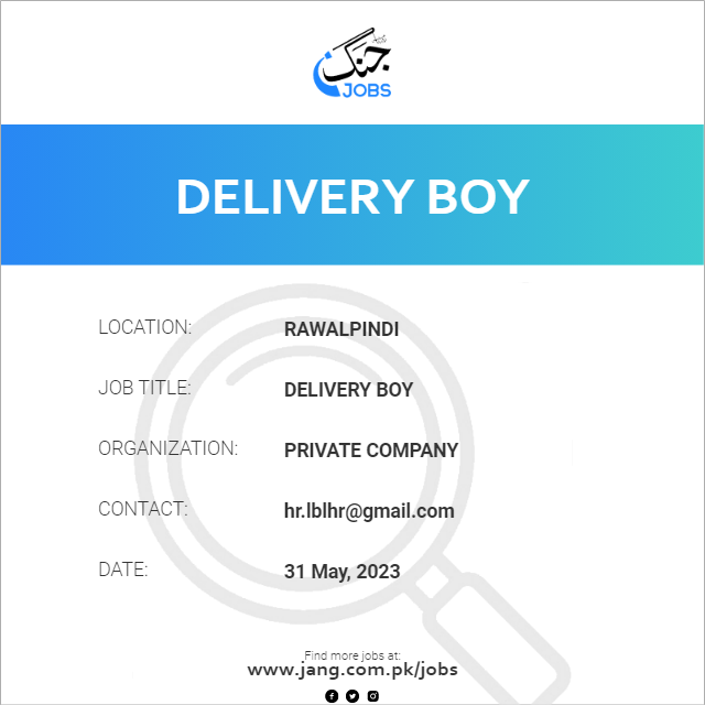 Delivery Boy