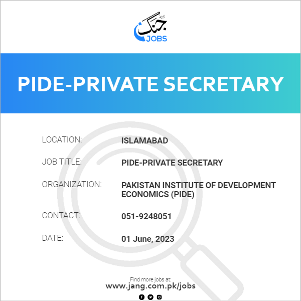 PIDE-Private Secretary