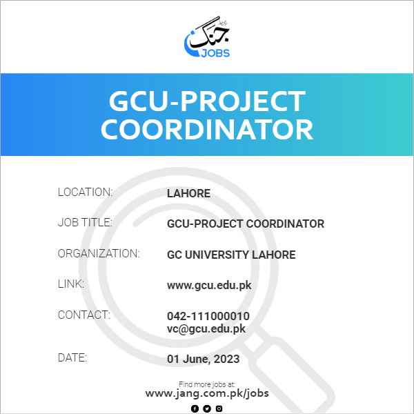 GCU-Project Coordinator