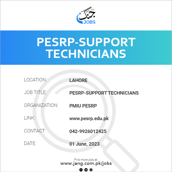 PESRP-Support Technicians