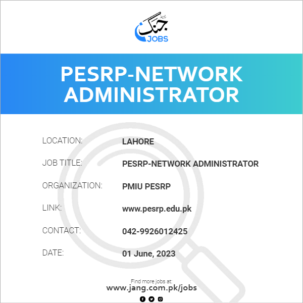 PESRP-Network Administrator