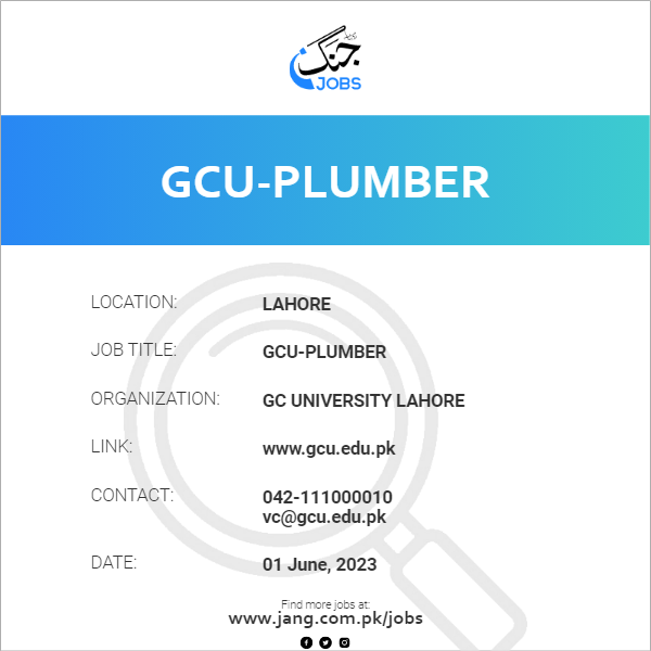 GCU-Plumber