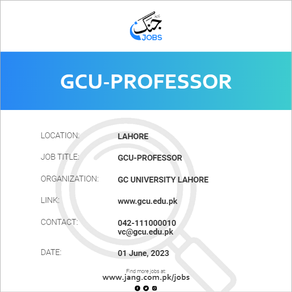 GCU-Professor