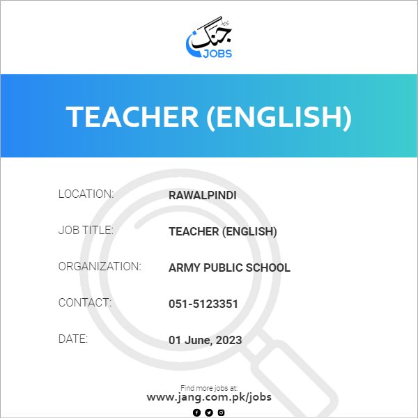 Teacher (English)