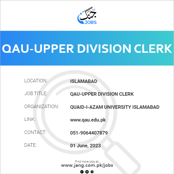 QAU-Upper Division Clerk