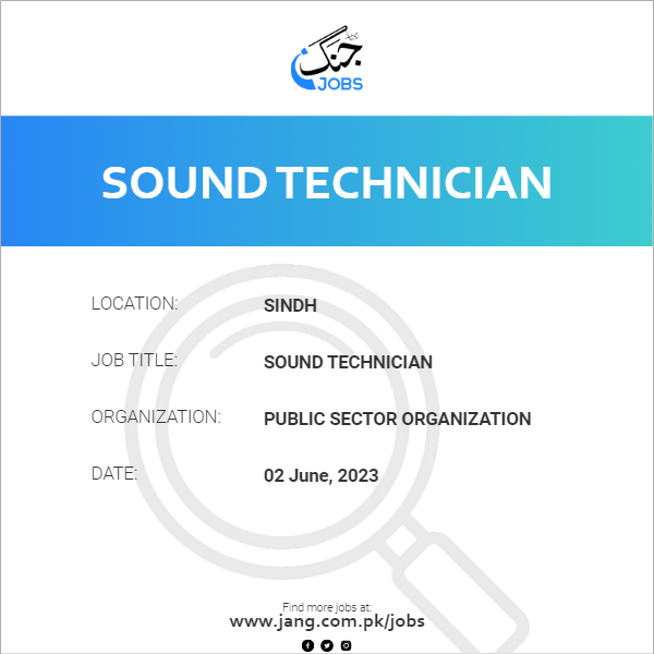 Sound Technician