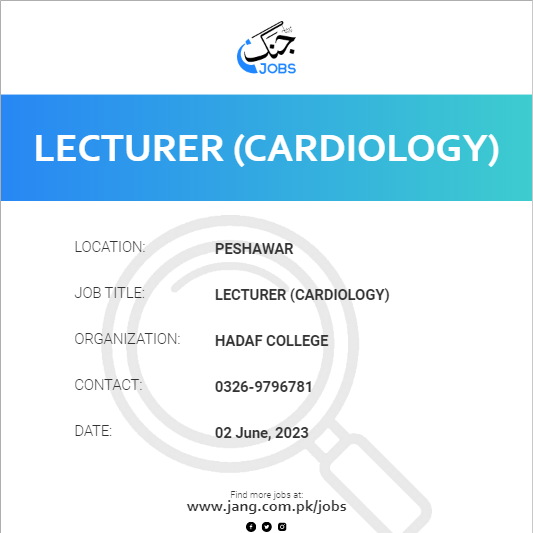 Lecturer (Cardiology)