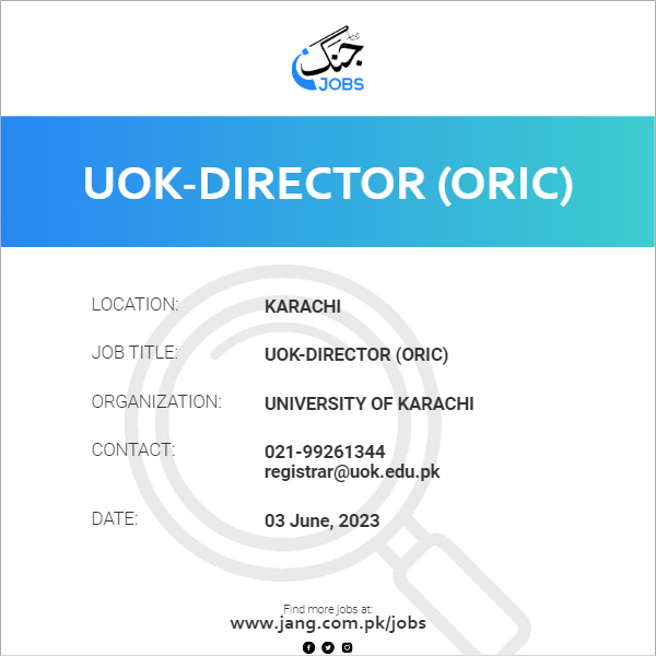 UOK-Director (ORIC)