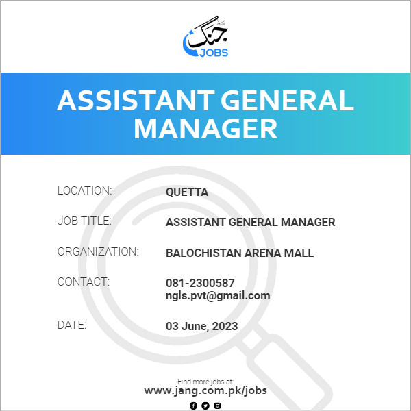 Assistant General Manager