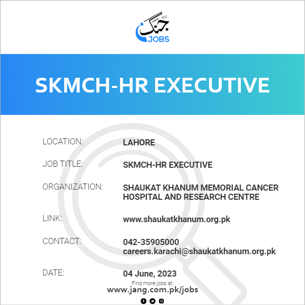 SKMCH-HR Executive