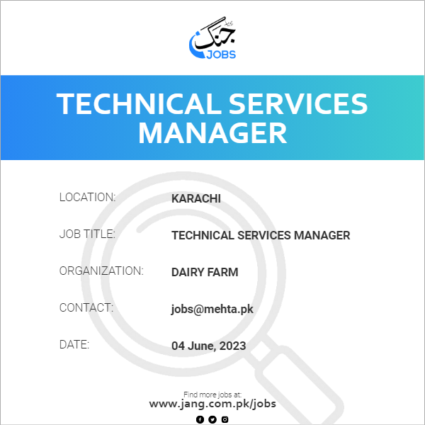 Technical Services Manager