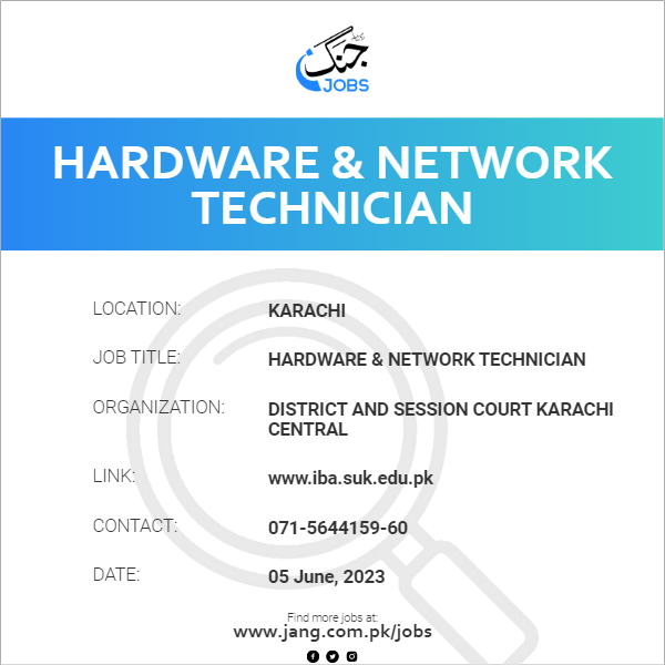 Hardware & Network Technician