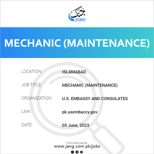 Mechanic (Maintenance)