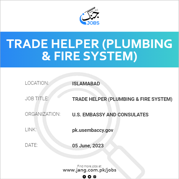 Trade Helper (Plumbing & Fire System)