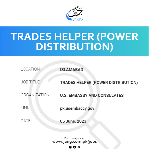Trades Helper (Power Distribution)