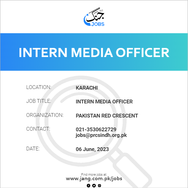 Intern Media Officer