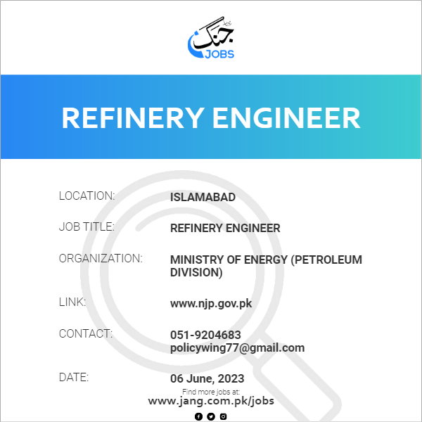 Refinery Engineer