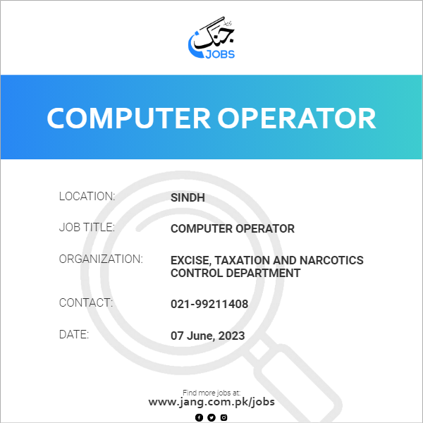 Computer Operator