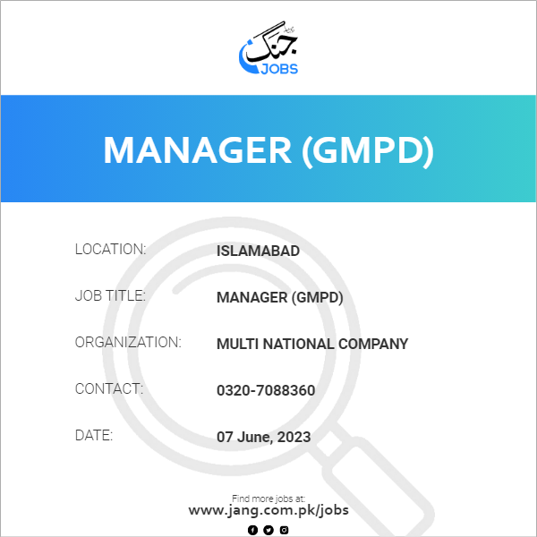 Manager (GMPD)