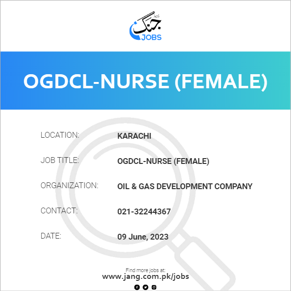 OGDCL-Nurse (Female)