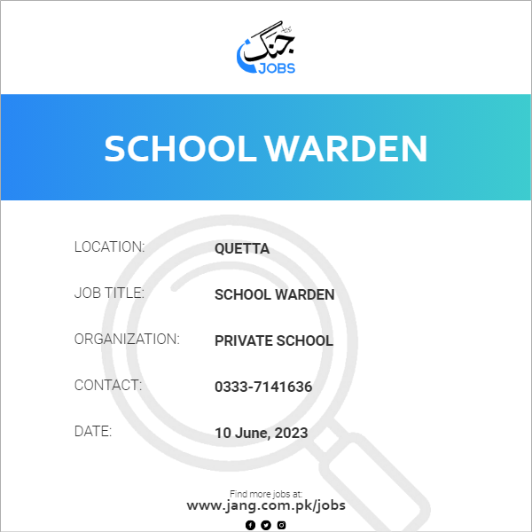 School Warden