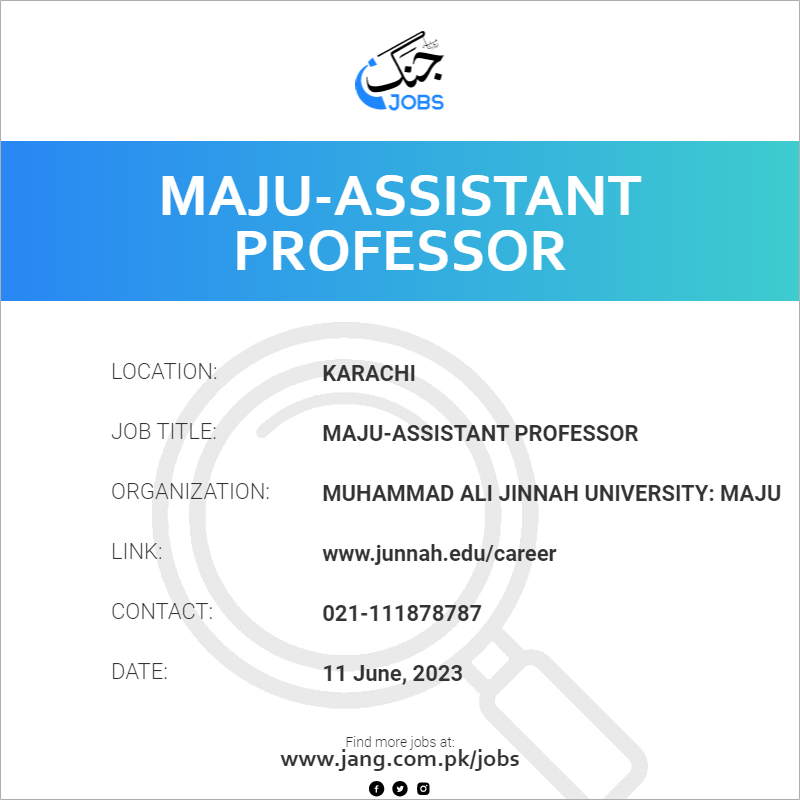 MAJU-Assistant Professor