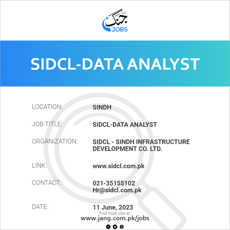SIDCL-Data Analyst