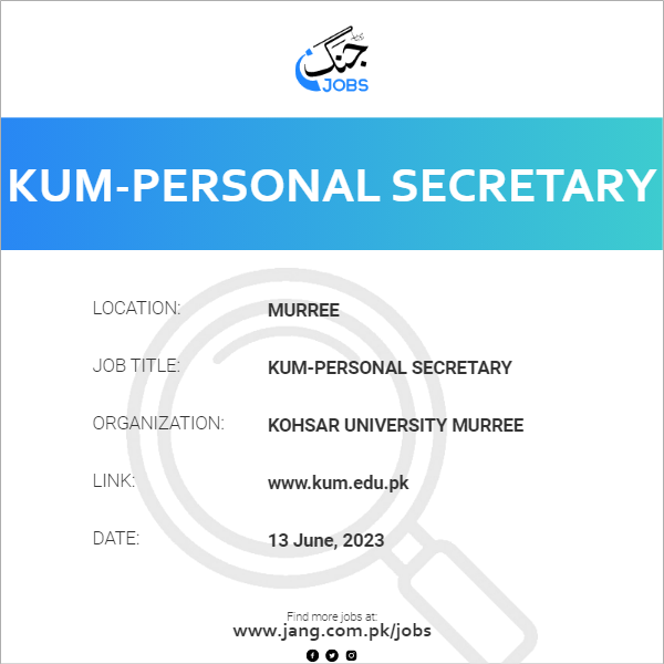 KUM-Personal Secretary 