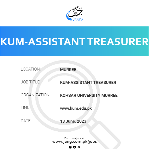 KUM-Assistant Treasurer