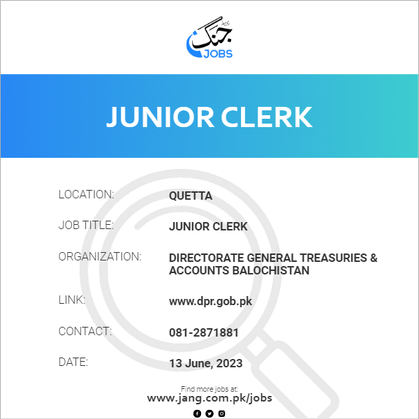 Junior Clerk