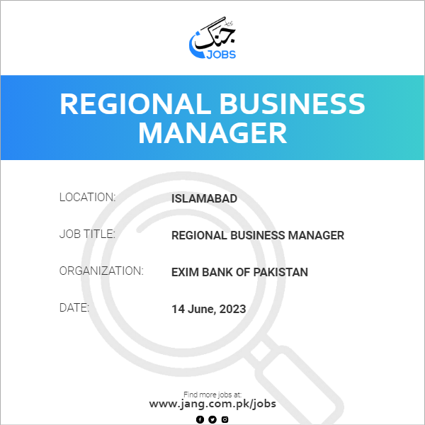 Regional Business Manager
